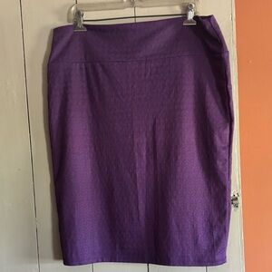 LuLaRoe purple pencil skirt size 3XL